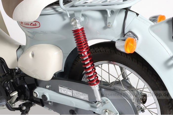 Kitaco Stoßdämpfer Paar 330 mm chrom metallic rot f. Dax + SS50