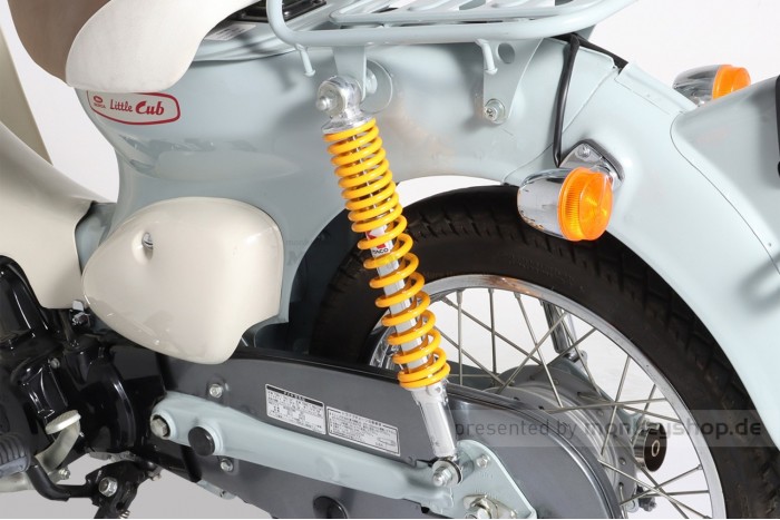 Kitaco Stoßdämpfer Paar 330 mm chrom gelb f. Dax + SS50