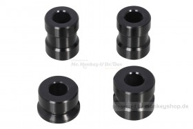 Kitaco Distanz Buchse Spacer Set vorn + hinten schwarz Aluminium f. MSX JC92 + Dax 125