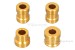 Kitaco Distanz Buchse Spacer Set vorn + hinten gold Aluminium f. Monkey 125