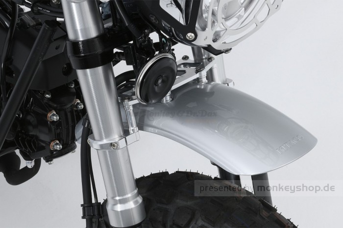 G-Craft Fender Up Kit Schutzblech Halterung Aluminium CNC + graues Schutzblech vorn f. Dax 125