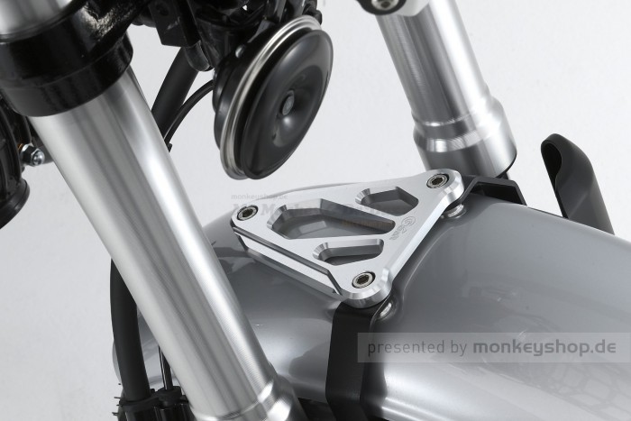 G-Craft Schutzblech Tieferlegung Down Fender Kit Alu CNC schwarz + graues Schutzblech vorn f. Dax 125