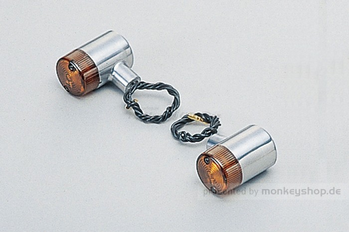 Daytona Blinker Classic Honda Style Paar (poliert / orange)