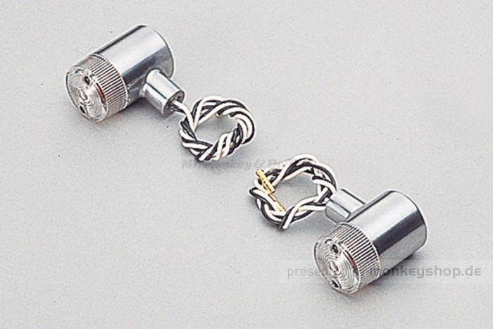 Daytona Blinker Classic Honda Style Paar (poliert / clear)