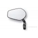 Daytona "D-MIRROR-15" Aluminium Lenkerenden Spiegel flach schwarz