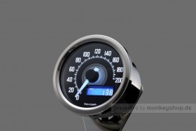Daytona Velona ø60 Tachometer 200 kmh poliert