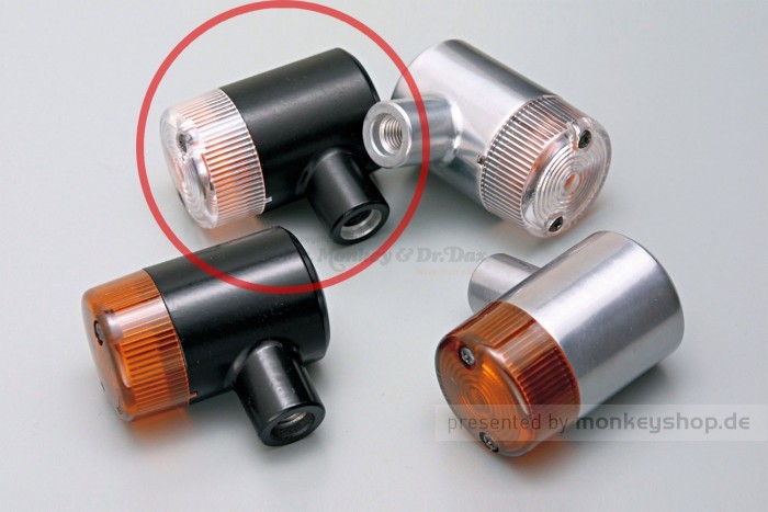 Daytona Blinker Classic Honda Style Paar (schwarz / clear)
