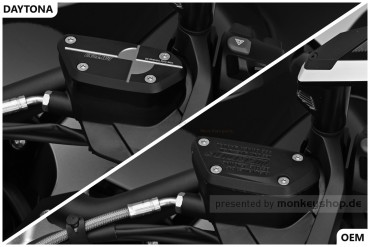 Daytona Deckel Kupplungspumpe Aluminium CNC 2-farbig schwarz gun-metal grau eloxiert für BMW