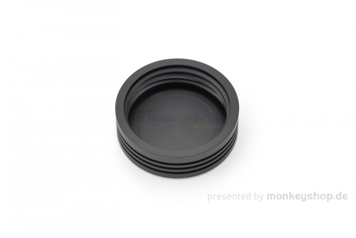 Daytona Deckel Bremspumpe hinten Aluminium CNC 2-farbig schwarz gun-metal grau eloxiert für BMW