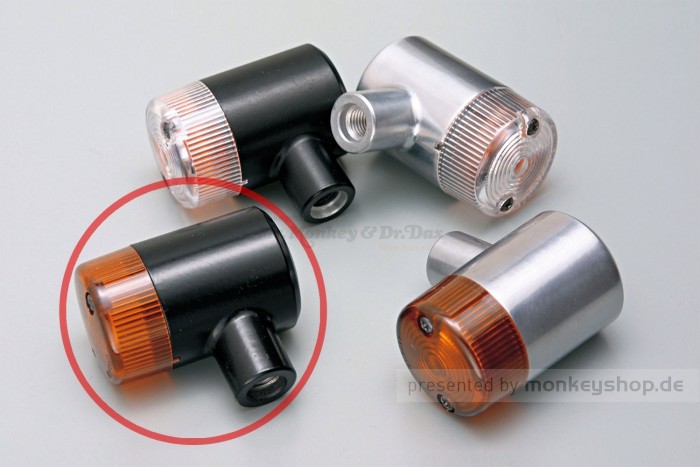 Daytona Blinker Classic Honda Style Paar (schwarz / orange)