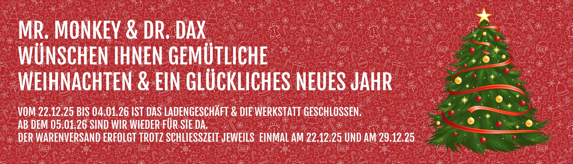 FROHE WEIHNACHTEN & GUTEN RUTSCH