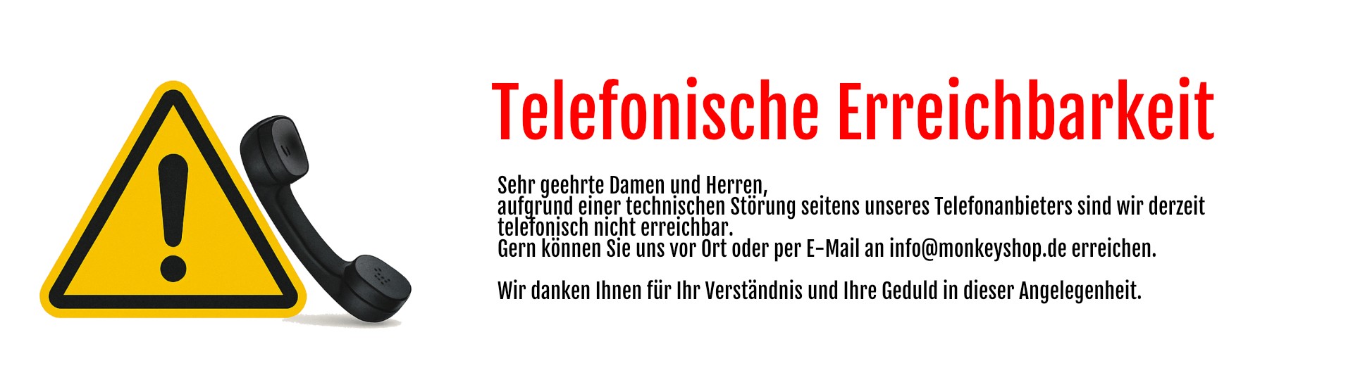 Telefonische Erreichbarkeit